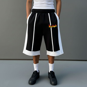 Pantalones Cortos de Hombre de Alta Calidad, 100% Algodón, Talla Grande, Sólidos, Ecológicos, Transpirables, Corte Holgado, con Bolsillos Laterales - Product Image 1