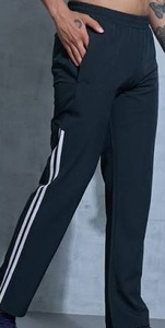 Men's Track Pants Running <b>Trousers</b> <b>Elastic</b> <b>Waist</b> Straight Leg Sports Jogger Pants - Product Image 4