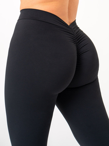 Breathable Custom Peach Bottoms <b>Leggings</b> <b>With</b> Back <b>Pockets</b> High Waist And Active Wear Fashion Gym <b>Leggings</b> For Women - Product Image 6