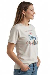 เสื้อยืดผู้หญิงฤดูร้อน สีกรมท่า ผ้าฝ้ายนุ่ม สวมใส่สบาย แขนสั้น ระบายอากาศได้ดี คุณภาพสูง ปรับแต่งได้ แฟชั่นเสื้อผ้า - Product Image 4