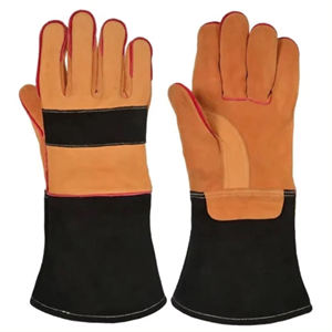 Guantes de Soldadura de Cuero de Búfalo de Alta Calidad a Precio Económico, Venta al por Mayor, Guantes de Trabajo para Soldador Hechos a Medida con Logotipo Privado - Product Image 6