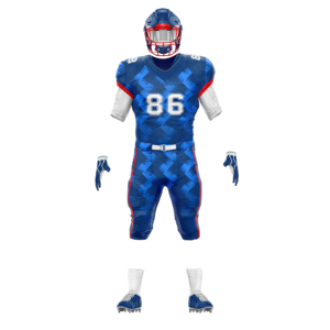 Ensembles d'uniformes de football américain sur mesure de qualité supérieure, imprimés, grande taille, manches longues, respirants, antibactériens, séchage rapide - Product Image 2