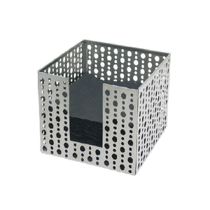 Modern Industrial Style Metal Wire Tabletop Napkin <b>Holder</b> Handmade Grey Plated Rainbow <b>Tissue</b> Box for <b>Kitchen</b> Dining Restaurant - Product Image 4