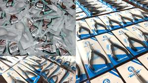 Logo personnalisé noir chaîne nez pince avec poignée lisse poignée en mousse pour la fabrication de bijoux outils état nouveau - Product Image 6