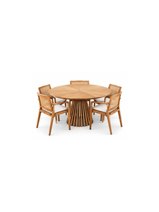 Modern Solid Wood Armchair with Cane Backrest and White Cushion Scandinavian Style Accent <b>Chair</b> for Home Living <b>Room</b> Furniture - Product Image 6