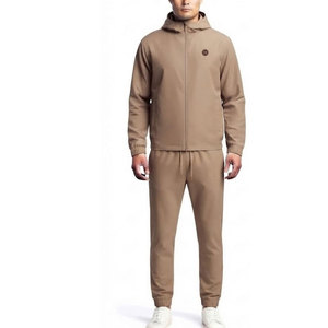 Ensemble coupe-vent classique pour homme, veste et pantalon respirants, conçus pour le fitness, la marche, la randonnée et l'usage quotidien décontracté - Product Image 1