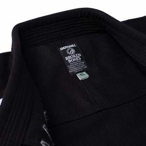 Dernière collaboration Shoyorol x Broken Bones : Kimono de Jiu-Jitsu brodé avec un squelette blanc sur la poitrine, arts martiaux. - Product Image 6