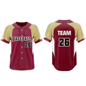 Sublimation <b>Baseball</b> Jersey Custom Team Wear Quick Dry Sports Apparel - Product Image 1