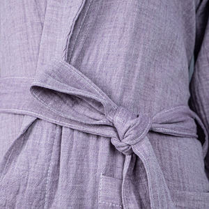 Premium Solid Women Sleepwear Pyjamas Custom Super Soft Breathable Home Shawl Collar Bathrobe - Product Image 6