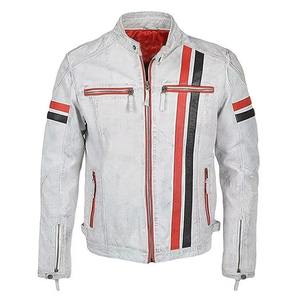 Blouson de moto matelassé unisexe noir en cuir d'agneau véritable de haute qualité, imperméable, coupe-vent, respirant, grande taille, personnalisable - Product Image 6