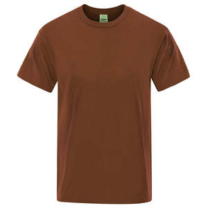 Camiseta de Manga Corta para Hombre, Corte Holgado, Cuello Redondo, Color Gris Jaspeado, Tejido de Punto, Informal, Algodón/Fibra de Bambú, Secado Rápido - Product Image 5