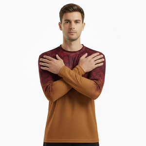 T-shirts de pêche personnalisés pour hommes, protection UV, séchage rapide, recyclables, avec masque intégré, pull de chasse, vêtements de pêche en gros - Product Image 1