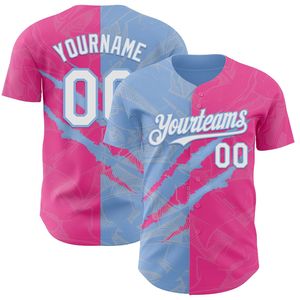 Uniforme d'équipe de baseball haut de gamme, jersey à manches courtes entièrement boutonné, logo personnalisé, toutes saisons, 100% coton biologique, antibactérien - Product Image 3