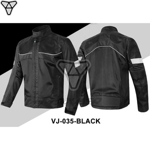 Veste de sport réfléchissante pour hommes, longueur 3/4, approuvée CE, imperméable, de tourisme avec bouches d'aération pour l'équitation en toute saison - Product Image 5