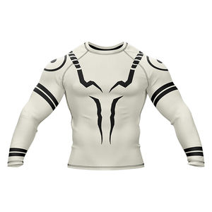 Meilleur fabricant de vêtements de sport unisexes personnalisés, impression sérigraphique, manches longues, UPF50, séchage rapide, rash guard OEM - Product Image 1