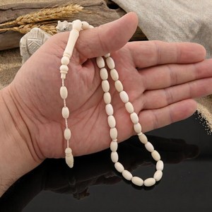 Handmade bone 33 beads Tasbih, Islamic Prayer Beads Misbaha Natural <b>Crafts</b> - Product Image 4