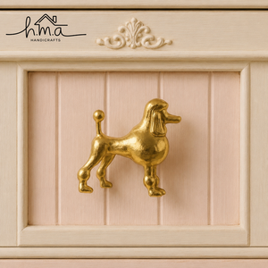 Tirador de Mueble Decorativo en Forma de T de Aleación de Zinc con Acabado Dorado Hecho a Mano, Perilla de Cajón Decorativa con Diseño de Pájaro Carpintero - Product Image 4