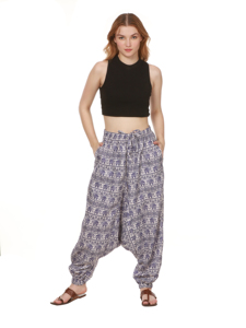 Femmes 100% Coton Harem Joggers Écologique Doux Respirant Lâche Toile Numérique Imprimé Confortable Pantalon Décontracté pour L'hiver - Product Image 6