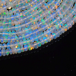 Ethiopian Welo <b>Opal</b> Beads 4-4.5 mm Natural Smooth Rondelle Gems for Jewelry Making Ethiopian <b>Opal</b> Welo <b>Opal</b> Beads - Product Image 3