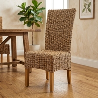 Nouvelle Chaise de Salle à Manger Moderne Minimaliste en Jonc de Mer Tressé, Chaises de Cuisine en Bois de Teck, Sièges de Luxe, Chaise d'Appoint pour Salon