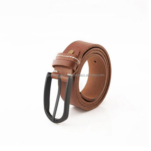 Cinturón informal de cuero fino para hombre de alta calidad al por mayor en todos los tamaños y colores personalizados Cinturones de cuero casual de negocios de grano completo - Product Image 3