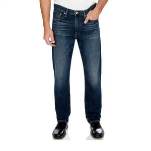 Jeans de Mezclilla Rectos para Hombre, Resistentes, Elásticos, Casuales, Desgastados, Azules, Transpirables, 100% Algodón, Servicio Personalizado OEM, Alta Calidad - Product Image 3