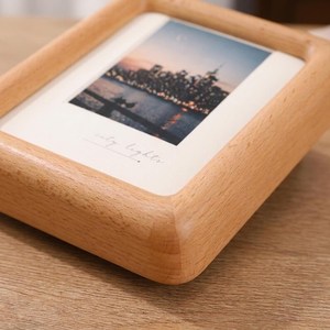 Minimalist Wooden Photo <b>Frame</b>, Natural Wood Desk Decor (12x9 cm) - Product Image 5
