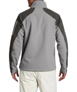 <b>Men's</b> <b>Blue</b> Soft Shell Jacket Windproof Zip Fly Stand Collar Regular Fit Outdoor Hiking Clothing - Product Image 6