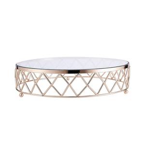 Elegant Gold Geometric Serving <b>Stand</b> for <b>Cakes</b> Desserts Pastries and Sweets Luxury Iron <b>Cake</b> Display Pedestal with Gold Finish - Product Image 5