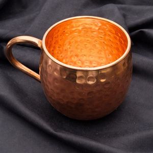 Copper mule mug <b>set</b> hammered handmade drink cups reusable premium <b>beverage</b> <b>serving</b> mugs durable copper collection - Product Image 2