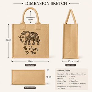 Natural Jute Tote Bag Custom Printed Eco Friendly Reusable Shopping Grocery <b>Gift</b> Bag Promotional Tote Wholesale Supplier - Product Image 2