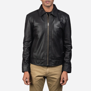 Chaqueta Elegante para Hombre con Cuello, de Piel de Oveja Auténtica, con Forro de Poliéster, Cierre de Cremallera, Abrigo de Invierno Cálido y Cómodo - Product Image 2