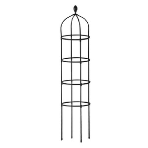 Nuevo Obelisco de Hierro para Jardín, Diseño Moderno, Recubrimiento en Polvo, Duradero, Perfecto para Exhibición de Flores en Exteriores, Tamaño y Forma Personalizables - Product Image 1