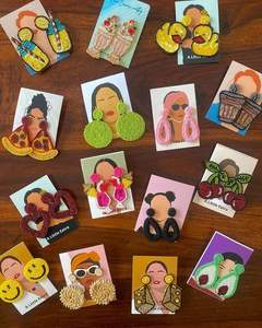 ต่างหูงานฝีมือปักลายคริสต์มาสสไตล์โบโฮชิคประดับลูกปัดเม็ดเล็ก เหมาะสำหรับใส่ทุกวันและในเทศกาลต่างๆ - Product Image 1