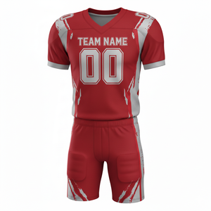 Conjunto de Uniforme de Fútbol Americano Personalizado con Logotipo Frontal, 100% Poliéster, Antibacteriano, de Secado Rápido, para Todas las Temporadas - Product Image 5