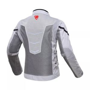 Blouson de moto d'été en textile à marque privée, fabriqué en usine, avec design léger et ventilé et protections anti-chocs CE - Product Image 3