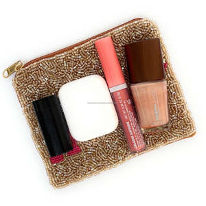 Bolsa de Regalo Portátil Unisex Hecha a Mano con Cuentas, Bolsa con Cremallera y Lentejuelas, Bordada con Tema Vaquero, Moderna Bolsa de Mano Occidental para Monedas - Product Image 2