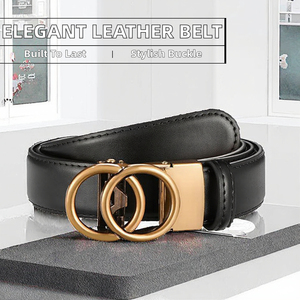 Ceinture en cuir professionnelle pour femme avec logo personnalisé, style streetwear haut de gamme, accessoire de mode pour la taille, vente en gros - Product Image 3
