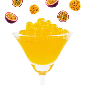 Boba con sabor a maracuyá Tropical Zing de alta calidad, ideal para menús de bebidas con temática playera. - Product Image 2