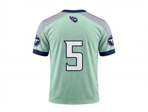 Maillot de football américain personnalisé, uniforme sportif d'équipe, manches courtes, impression par sublimation, t-shirt athlétique respirant et à séchage rapide - Product Image 5