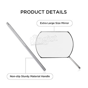 Custom Private Label Square Stainless Steel Eyelash Extension <b>Mirror</b> Individual Packaged False Eyelash Makeup Tool Tweezers - Product Image 3