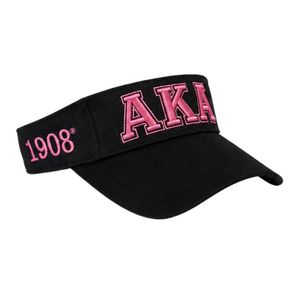 Casquette à visière noire brodée AKA pour femme, réglable, protection solaire, mode, sport de plein air, accessoire décontracté pour femme - Product Image 5