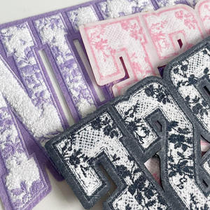 New Tulip Blossom Embroidery Patch Iron On Fabric Badge for Hats Bags <b>Jackets</b> Caps DIY Floral Apparel Decoration Wholesale - Product Image 3
