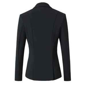 Veste d'équitation noire personnalisée pour femme, en coton et polyester, coupe-vent, respirante, pour entraînement extérieur 2026 - Product Image 5