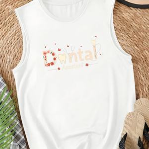 Dental Assistant creative typography <b>Women's</b> casual <b>vest</b> - Product Image 1