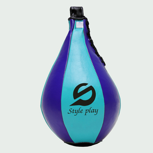 Bola de velocidad portátil de cuero de doble extremo, saco de boxeo pesado personalizable para entrenamiento en interiores/exteriores - Product Image 1