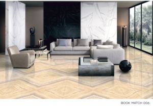 กระเบื้องพอร์ซเลนขนาดใหญ่แบบมันเงา 600x1200 ซม. คุณภาพพรีเมียม ผิวขัดเงา สำหรับตกแต่งผนังและพื้นภายในและภายนอกอาคารทันสมัย - Product Image 2