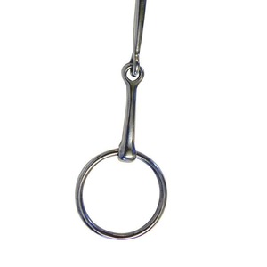 Bocado de caballo de acero inoxidable premium con anillo suelto y eslabón de cobre en forma de rombo para entrenamiento ecuestre - Product Image 6