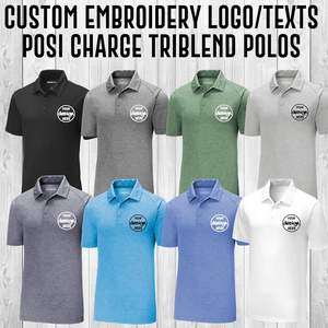 2025 Men's Custom Embroidery PosiCharge Triblend for Shirts St405 Personalized Inking Stitch Design B0D4WWY9GJ - Product Image 3