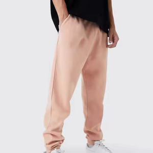 Pantalon de jogging empilé pour homme en coton, taille mi-haute, poids moyen, coupe athlétique ajustée, style décontracté, tendance, vente en gros - Product Image 6